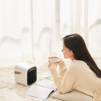 Máy sưởi điện di động nhỏ FCC RoHs 600W 900W Văn phòng màu trắng cá nhân