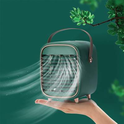 Quạt bàn nhỏ có thể sạc lại 5V Máy lạnh di động Máy làm mát Máy phun sương Quạt phun sương