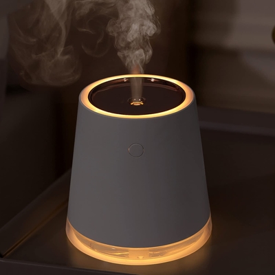 USB LED Máy tạo ẩm phun sương mini làm mát 500ml 2000mah Máy tạo ẩm 2 trong 1 có thể sạc lại