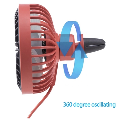 Quạt làm mát không khí 4 inch 4 cánh DC được hỗ trợ 3 tốc độ Quạt kẹp xe có thể quay