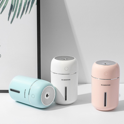 USB Home Máy khuếch tán hương thơm siêu âm Đèn Led Máy tạo ẩm không khí trắng di động