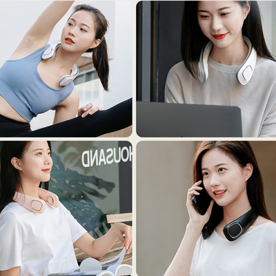 Quạt USB di động mini không lá có thể sạc lại 2000mAh Máy làm mát cổ không cánh cho mùa hè