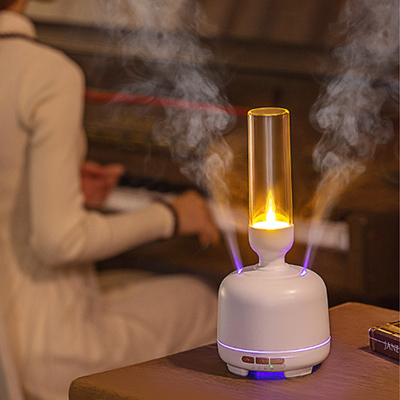 Hai cổng phun Máy khuếch tán tinh dầu có thể thay đổi đèn LED Máy khuếch tán hương thơm Máy khuếch tán nến Máy tạo ẩm mini