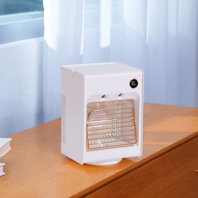 Văn phòng để bàn Máy lạnh cá nhân Máy điều hòa không khí xoay 4000mAh có thể sạc lại Máy điều hòa không khí xoay có đèn