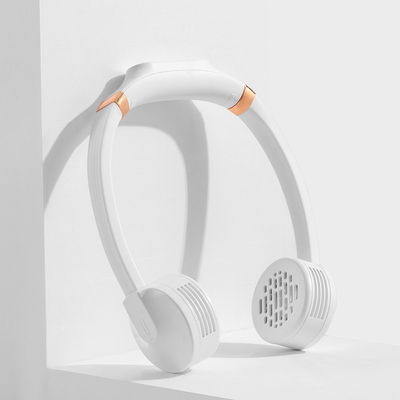 Uốn cong Quạt nhỏ Usb Sạc Có thể đeo không có lá Treo Máy điều hòa không khí Quạt cổ