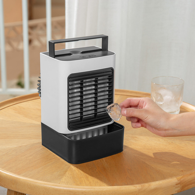 Máy làm mát nước chạy bằng năng lượng mặt trời AC DC có thể sạc lại pin 18650 Quạt phun sương làm mát nước