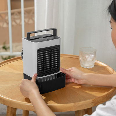 Dung lượng pin 2000mAh Quạt làm mát không khí Quạt bàn mini cầm tay tiện dụng