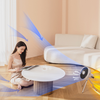 7 Vane Remoter Control Quạt để bàn có thể sạc lại Chân máy LED Quạt Usb ngoài trời