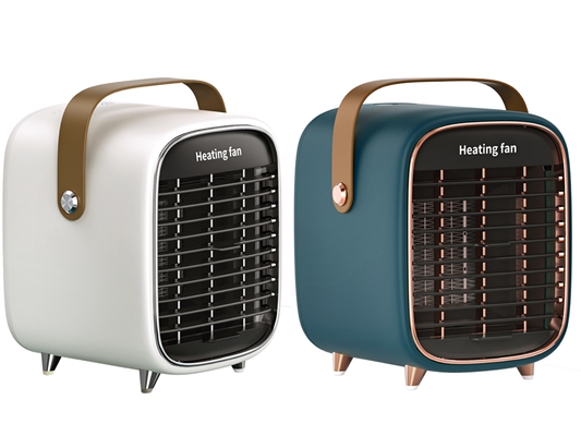 Máy sưởi gốm Ptc nhỏ màu trắng và quạt 900w Không gian di động bằng điện Phòng ngủ