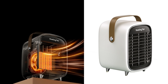 Máy sưởi không gian gốm PTC điện văn phòng Máy sưởi phòng nhỏ 600W Máy sưởi phòng nhỏ