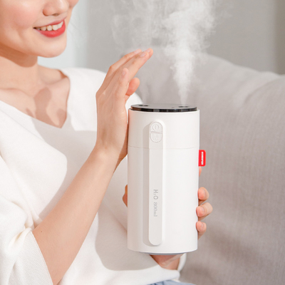 Máy tạo ẩm di động có thể sạc lại để bàn 800ML màu 2000 Mah Usb