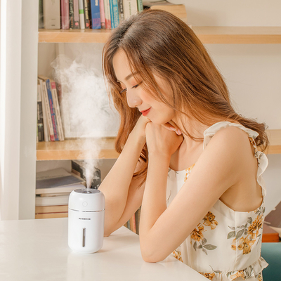 USB Home Máy khuếch tán hương thơm siêu âm Đèn Led Máy tạo ẩm không khí trắng di động