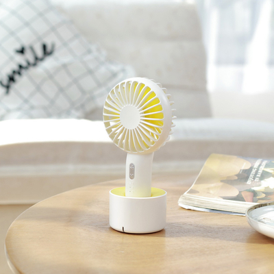 Quạt cầm tay mini kiểu dáng đơn giản có đế