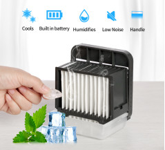 Sử dụng pin 2000mAh &amp; Quạt làm mát không khí để bàn có thể sạc lại USB cho ngoài trời
