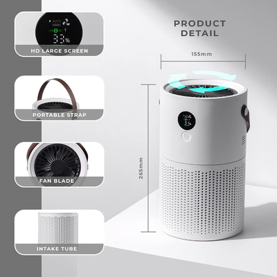 Pet Dander Bụi Máy lọc không khí gia đình Máy lọc không khí Hepa cho khói
